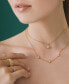 ფოტო #5 პროდუქტის Diamond Flower Station 18" Collar Necklace (1/6 ct. t.w.) in Gold Vermeil, Created for Macy's