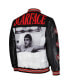 Men's and Women's Black Scarface Patch Full-Snap Varsity Jacket