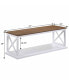 Фото #7 товара 47" Medium-Density Fiberboard Coventry Coffee Table with Shelf