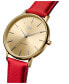 Фото #5 товара Часы и аксессуары MVMT женские Boulevard красные кожаный ремень 38 мм