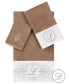 100% Turkish Cotton Monica 3-Pc. Embellished Towel Set Latte D, Towel Set - фото #1