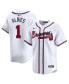 Фото #1 товара Men's Ozzie Albies White Atlanta Braves Home Limited Player Jersey