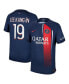 ფოტო #1 პროდუქტის Men's Lee Kang In Navy Paris Saint-Germain 2023/24 Home Authentic Player Jersey
