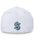 Фото #5 товара Men's White Seattle Kraken Wordmark Flex Hat