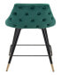Фото #4 товара 36" Steel, Polyester Piccolo Pencil Legs Counter Chair