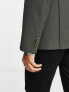 ASOS DESIGN super skinny blazer in khaki texture