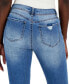 Фото #6 товара Juniors' Mid-Rise Distressed Skinny Jeans