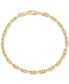 ფოტო #1 პროდუქტის Polished Solid Anchor Link Chain Bracelet in 10k Gold