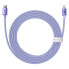 Фото #4 товара Kabel przewód do szybkiego ładowania i transferu danych USB-C Iphone Lightning 20W 2m fioletowy