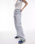 Фото #4 товара Topshop Petite mid rise Column jeans in bleach