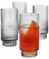 Smoked Fluted Highball Glasses, Set of 4, Created for Macy's