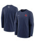 Фото #2 товара Men's Navy Boston Red Sox Authentic Collection Logo Performance Long Sleeve T-shirt
