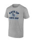 Фото #3 товара Men's Heathered Gray Tampa Bay Rays Iconic Go for Two T-shirt