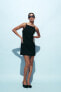 Фото #14 товара Мини-платье с пуговицами ZARA