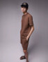 Футболка man Structured Oversize Brown Коричневый, S - Chest 38 - фото #1