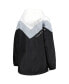 ფოტო #3 პროდუქტის Women's White, Silver Las Vegas Raiders Staci Half-Zip Hoodie Windbreaker Jacket