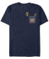 Фото #1 товара Men's Slinky Pocket Short Sleeve Crew T-shirt