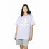 Unisex Short Sleeve T-Shirt Converse Standard Fit Center Front Large Lavendar