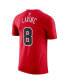 Фото #2 товара Men's Zach LaVine Red Chicago Bulls Icon 2022/23 Name and Number Performance T-shirt