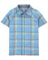 Kid Plaid Button-Front Short Sleeve Shirt 4