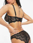 Фото #2 товара ASOS DESIGN Fuller Bust Rosie lace underwire bra in black