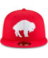 Фото #5 товара Men's Red Buffalo Bills Omaha Throwback 59FIFTY Fitted Hat
