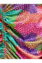 Фото #7 товара Renkli Baskılı Büzgülü Mini Elbise