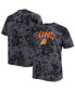 Фото #1 товара Men's Black Phoenix Suns Big and Tall Marble Dye Tonal Performance T-shirt