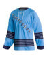 ფოტო #3 პროდუქტის Men's Light Blue Pittsburgh Penguins Team Classics Authentic Blank Jersey