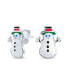 ფოტო #2 პროდუქტის Small Fun Holiday Winter Colors Enamel Santa Claus Christmas Tree Snowman Stud Earrings Set For Women Teens .925 Sterling Silver