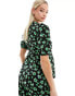 Фото #4 товара Mamalicious Maternity nursing wrap top co-ord in palm flower print