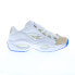 Reebok Question Low Mens White Leather Lace Up Athletic Basketball Shoes 9.5