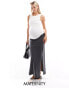 Фото #1 товара Mamalicious Maternity jersey maxi skirt in magnet grey