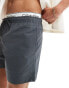 Calvin Klein Double Waistband Swim Shorts in Iron Gate