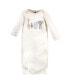 ფოტო #2 პროდუქტის Baby Girls and Boys Safari Gowns, Pack of 3