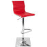 Фото #4 товара Masters Adjustable Barstool with Swivel in Faux Leather