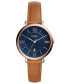 Women's Jacqueline Brown Leather Strap Watch 36mm