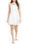 O Neill 184428 Womens Malinda Cotton Sleeveless Shift Dress White Size X-Large