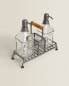 Double kitchen dispenser with stand