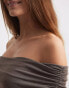 Фото #4 товара NA-KD fine knit draped neck top in light brown