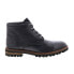 Фото #2 товара Roan by Bed Stu Barr FR80422 Mens Black Leather Lace Up Casual Dress Boots