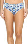 Tommy Bahama Women's 189214 High-Waist Bikini Bottom Blue Swimwear Size S