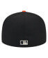 Фото #4 товара Men's Black San Francisco Giants Metallic Camo 59FIFTY Fitted Hat