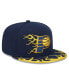 Фото #3 товара Men's Navy Indiana Pacers 2024 NBA All-Star Game Rally Drive Flames 9FIFTY Snapback Hat