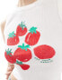 Stradivarius tomatoes tank top in white Белый, S - фото #4