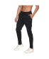 Men's Black Horizontal Striped Casual Joggers