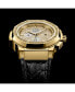 ფოტო #10 პროდუქტის Men's 10 YR Anniversary Saxon Diamond (1/6 ct.t.w.) & 18K Gold Plated Watch