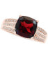 Фото #3 товара EFFY® Garnet (3-1/4 ct. t.w.) and Diamond (1/5 ct. t.w.) Ring in 14k Rose Gold