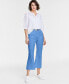 Фото #2 товара Women's High-Rise Cropped Flare Jeans, Created for Macy's