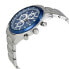 Фото #2 товара Мужские наручные часы с серебряным браслетом Seiko Chronograph Blue Dial Mens Watch SSB177P1